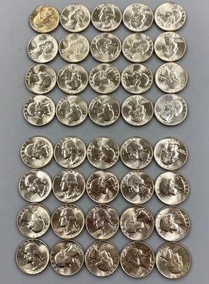 40 1959 P BU EE. UU. 90 % plata Washington 25c L23292 Foto 1 de 4