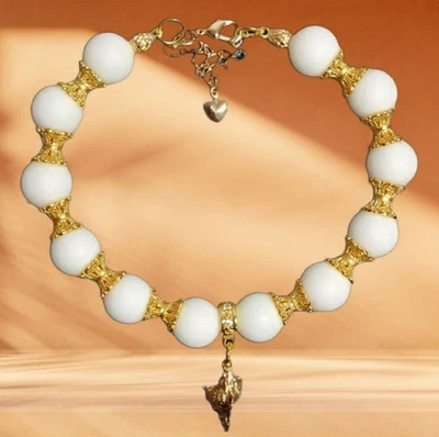 Damen Armband💍Damen Perlenarmband 24 Karat vergoldete Perlen Damen Schmuck - Bild 1 von 2