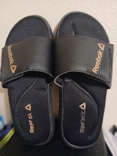 Sandali piatti Reebok Slides cinturino regolabile memory foam
