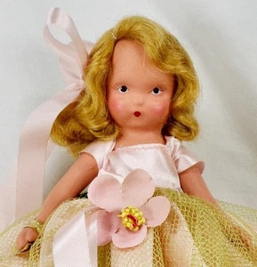 Nancy Ann Storybook Doll Spring #91 OB Bisque 5.5in NASD Blonde Hair Seasons VTG - Picture 1 of 10