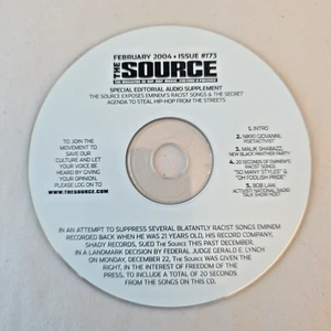 RARE💥CD ONLY💥The Source FEB 2004 Issue #173, Early Eminem Career Racist Lyrics - Picture 1 of 3