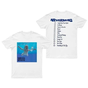 Auténtica Camiseta Nirvana Nevermind Estampado Delantero y Trasero S-2XL NUEVA - Imagen 1 de 6