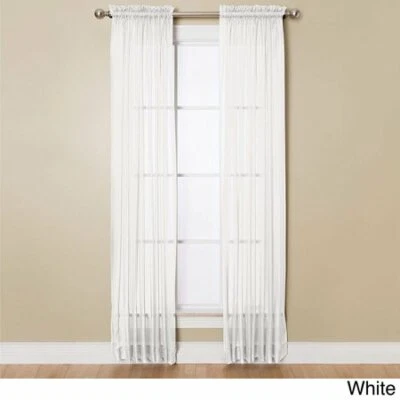 Painel de bolso Miller Corona Sheer Angelica Voile 59" x 95" vara - Branco - Imagem 1 de 4
