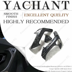 FORGED CARBON LHD Inner Door Handle Replacement For Huracan LP610-4 LP580-2 - Imagen 1 de 12