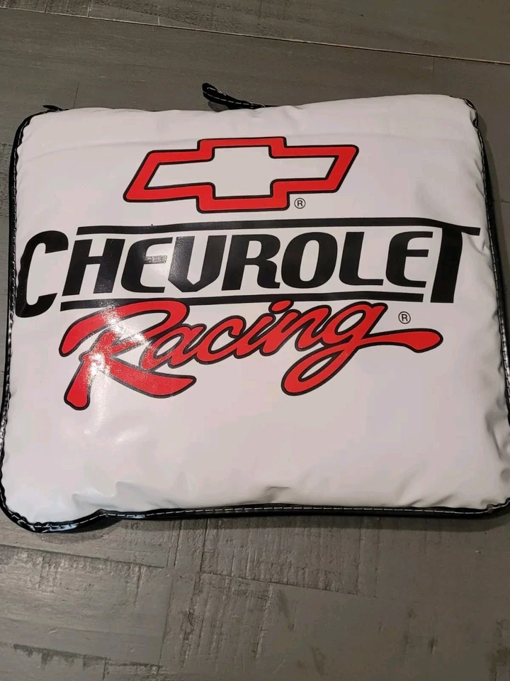 Cojines de asiento de carreras Chevrolet vintage 12x13 pulgadas gráficos de vinilo avanzados EE. UU.  Foto 1 de 4