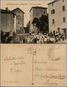 Giugnola (pro.Bologna) - interno del paese - viaggiata primi '900 - Bild 1 von 1
