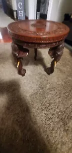 Antique indian Motif Elephant Coffee Table - Picture 1 of 11