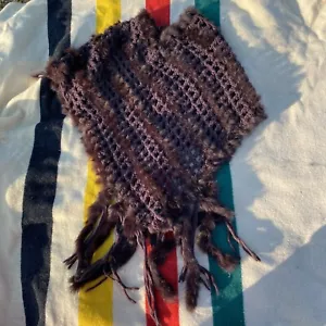Harry Angd Faux Fur Poncho Shall Women’s One Size - Picture 1 of 3
