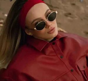 Senta Retro ovale polarisierte Sonnenbrille Damen Herren klassisch trendig Metallschirme - Bild 1 von 14