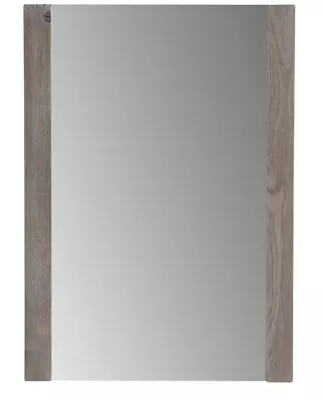 20 in. x 28 in. Framed Wall Mirror in White Washed Oak LRWM20-WO - Image 1 of 4