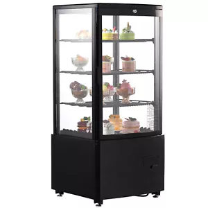 3 Cu.Ft Refrigerated Display Case Bakery Countertop Cake Refrigerator w/ LED - Picture 1 of 12