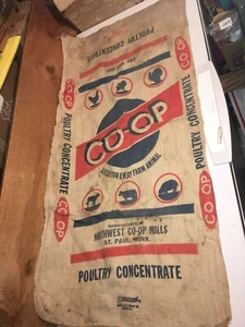 Vintage CO-OP NORTHWEST ST. PAUL MINN. 100 Pfund Sack Futterbeutel - Bild 1 von 12
