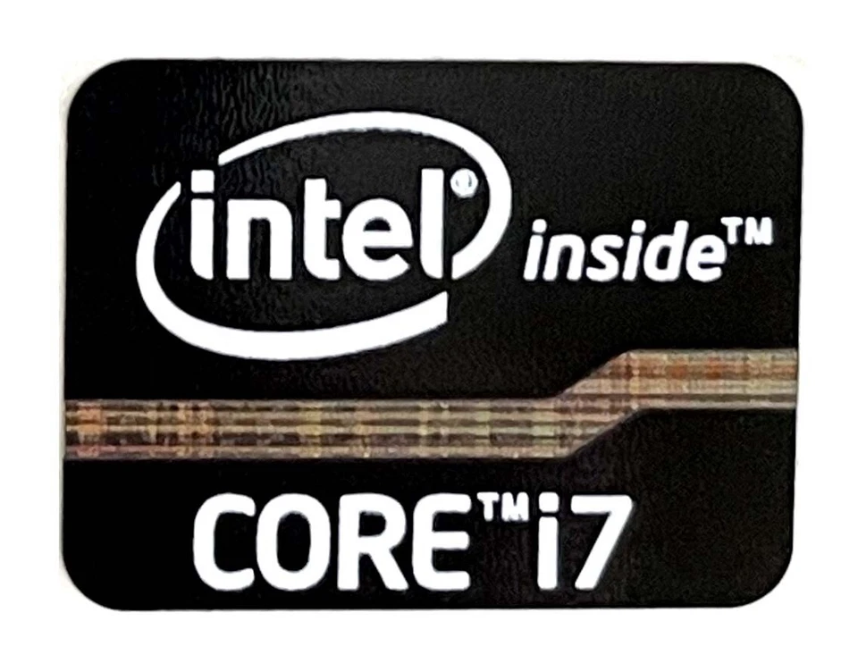 1 pcs Sticker for Core i7 Inside 15.5mm x 21mm Label Logo Decal Case Badge Black - Image 1 of 1