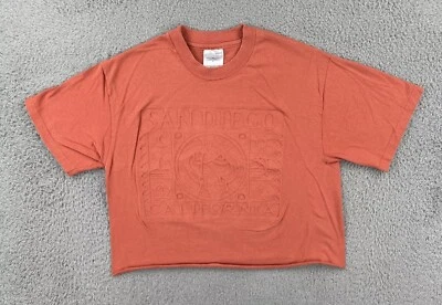 Camiseta corta de colección Hanes mediana puntada única hecha en EE. UU. en relieve San Diego Ca Foto 1 de 4