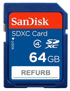 SanDisk 64 GB SD 64 G SDXC Class 4 Camera Flash Memory Card SDSDB-064G 64GB