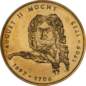 POLAND 2 ZLOTE 2002 Y# 439 KING AUGUST II MOCNY UNC - Picture 1 of 2