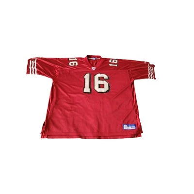 Reebok NFL Joe Montana #16 49ers Jersey 4XL Red & Gold - Image 1 of 4