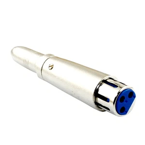 XLR Female to 6.35mm (1/4") Jack Socket Cable Adaptor UK STOCK - Picture 1 of 2