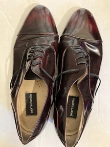 Pierre Cardin Wine Leather Men's Shoes in Size 12 - Picture 1 of 2
