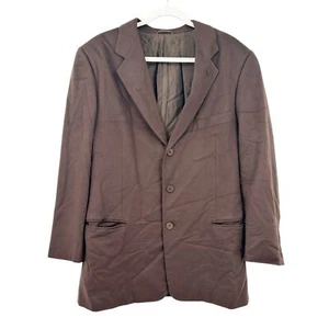 Giorgio Armani Mens Office Academia 100% Cashmere Blazer Coat Size 50R Brown - Picture 1 of 7