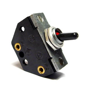 2-poliger Netzschalter f. Röhrenverstärker, Kunststoff-Hebel, 6A / 250V, NOS - Picture 1 of 4