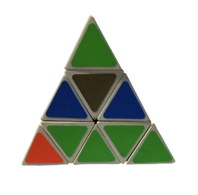 Tomy Twist Puzzle 1981 Retro Pyraminx Pyramid Neon Colorful Fun Brain Teaser B1 - Image 1 of 4