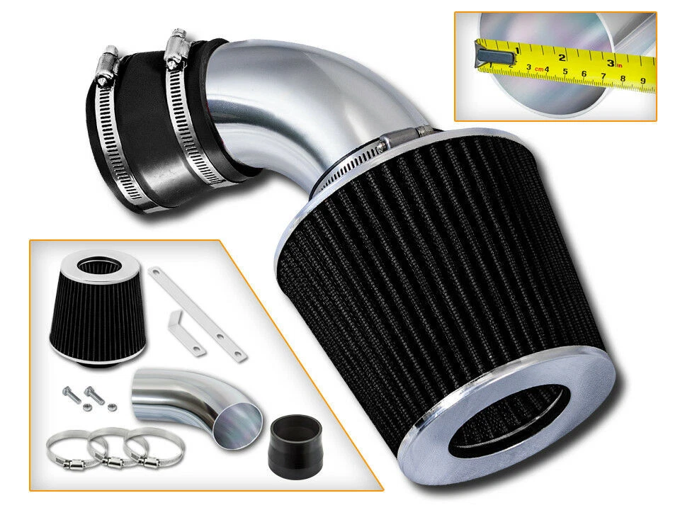 Kit de admisión de aire Ram + filtro seco negro para 97-00 BMW 528i 2.8L / 01-03 2.5L 3.0L Foto 1 de 1