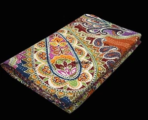 Hand Embroidered Kantha Quilt Best Quality Hand cotton Bedspread newbeddingcover - Picture 1 of 5