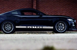 2pcs - Side Stripes body decal fit to Ford MUSTANG racing graphic vinyl sticker - Picture 1 of 5