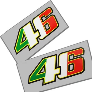 46 Italian flag  stickers motorcycle racer decals  graphics x 2 100mm small - Picture 1 of 1
