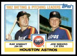 1983 Topps Ray Knight Joe Niekro Checklist Houston Astros #441