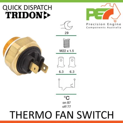 New * TRIDON * Thermo Fan Switch For Renault Fuego R10,R12,R15, R16,R18 - Image 1 of 4
