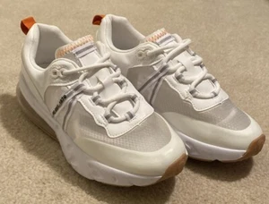 French Connection FC-175 White Vegan Leather & Mesh Sneakers Women’s 7 New - Picture 1 of 11