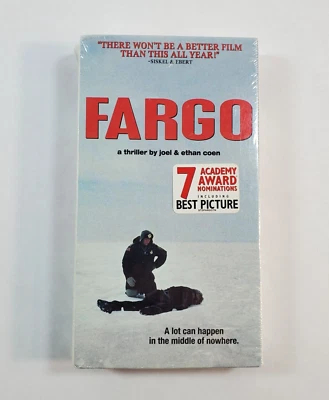Fargo VHS Tape Sealed New 1996 Polygram Video Watermark William H. Macy Foto 1 de 4