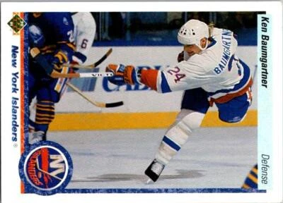 1990-91 Upper Deck #439 Ken Baumgartner - Image 1 of 2