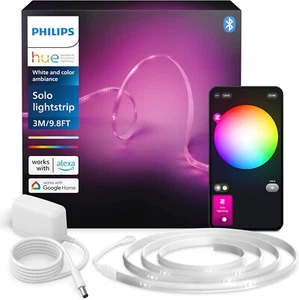 Philips Hue Indoor 3m Smart LED Solo Lightstrip Basis-Set, 1er-Pack, Steuerung m - Bild 1 von 4