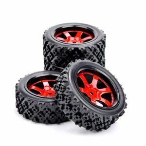 4Pcs Rally Tires 12mm Hex Wheel For HSP HPI RC 1/10 Off Road Car D6NKR+PP0487 - Picture 1 of 5