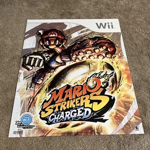 Mario Strikers Charged Wii 30” X 36” Plastic Store Display Poster!  - Picture 1 of 12