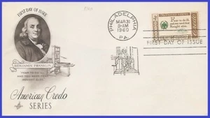 USA5 #1140 U/A ARTCRAFT FDC B. Franklin - Imagen 1 de 1