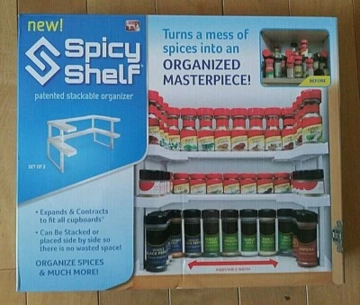 Estante picante gabinete estante organizador como se ve en TV organizador apilable nuevo en caja Foto 1 de 3