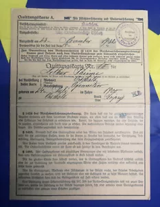 Pre-war WW2 German Quittungskarte Disability Insurance Card from 1932 - Picture 1 of 2