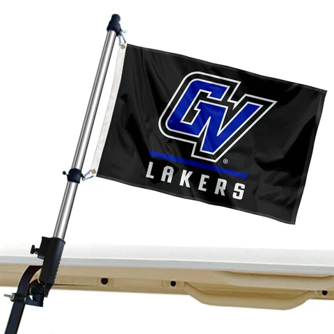 Grand Valley State Lakers Golf Cart Flag and Flagpole Mount Holder Cover