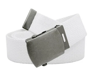 Build A Belt Kid's Classic Antique Silver Slider 1.25" Buckle with Web Belt - Picture 1 of 24