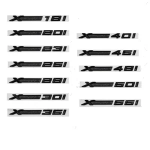 Emblemas negros brillantes para XDrive 18i 20i 23i 25i 28i 30i 35i 40i 45i 48i 50i 55i - Imagen 1 de 8