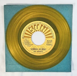 The Gentrys (Goddess of Love) 7" Stereo/Mono - Yellow [Sun, 1970 US] *PROMO* VG+ - Picture 1 of 12