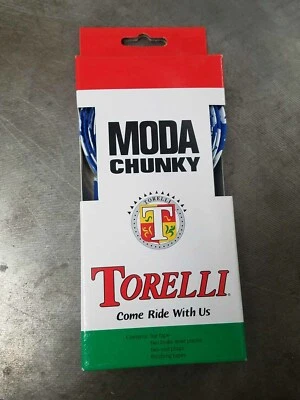 Cinta de manillar gruesa Torelli - azul/blanco Foto 1 de 4