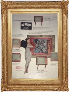Vintage Dumont TV Cabinet Advertising Print - Picture 1 of 3