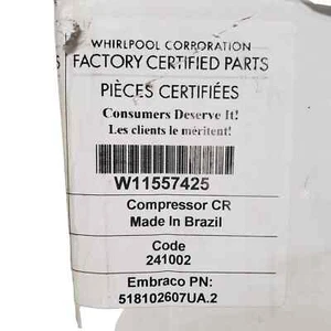 W11557425, W11484639, W11573165 (Idromassaggio) NUOVO, Kit Compressore Frigorifero - Foto 1 di 2