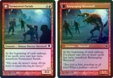 Tormented Pariah | Rampaging Werewolf - Foil New MTG Innistrad Magic 2B3