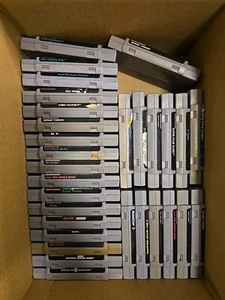 Super Nintendo (SNES) Game LOT 30 Games + Most Good Label+ Untested #2 - Picture 1 of 1